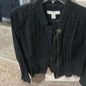 Black denim Motto style jacket